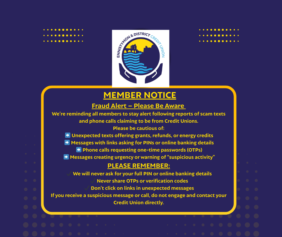 IMPROTANT MEMBER NOTICE - FRAUD ALERT