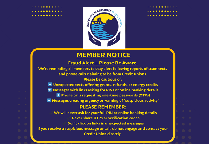 Important Member Notice - Fraud Alert